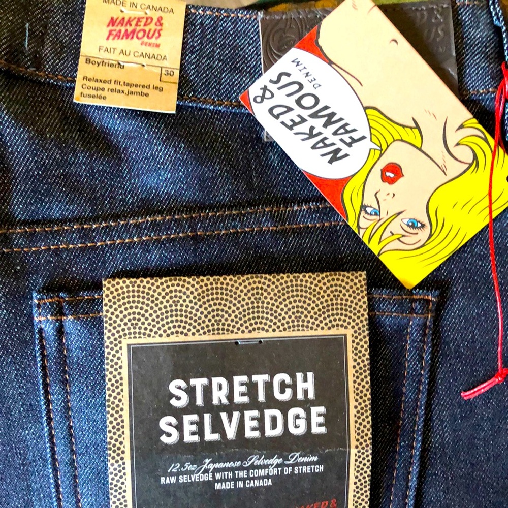 COPY - Naked and Famous stretch selvedge boyfrien…